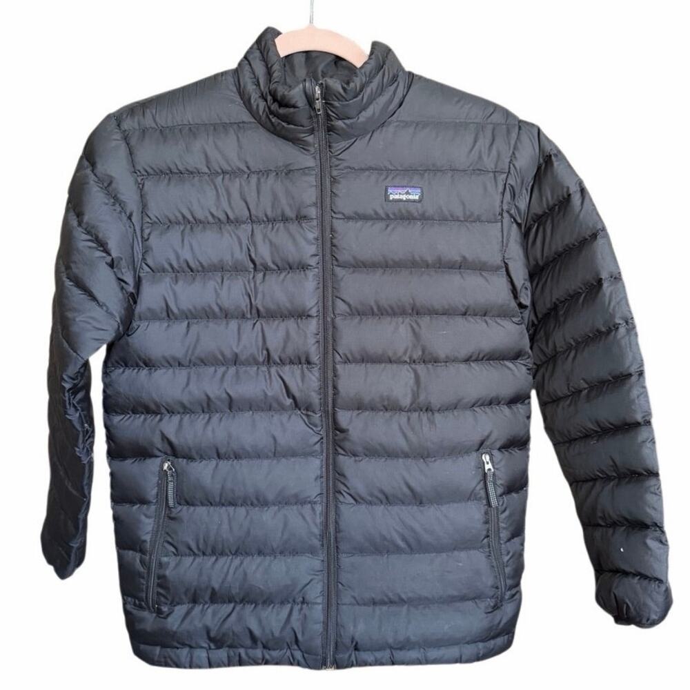 Patagonia Boys Down Sweater Quilted Duckdown Jacket Size Large STY GB244 FA14